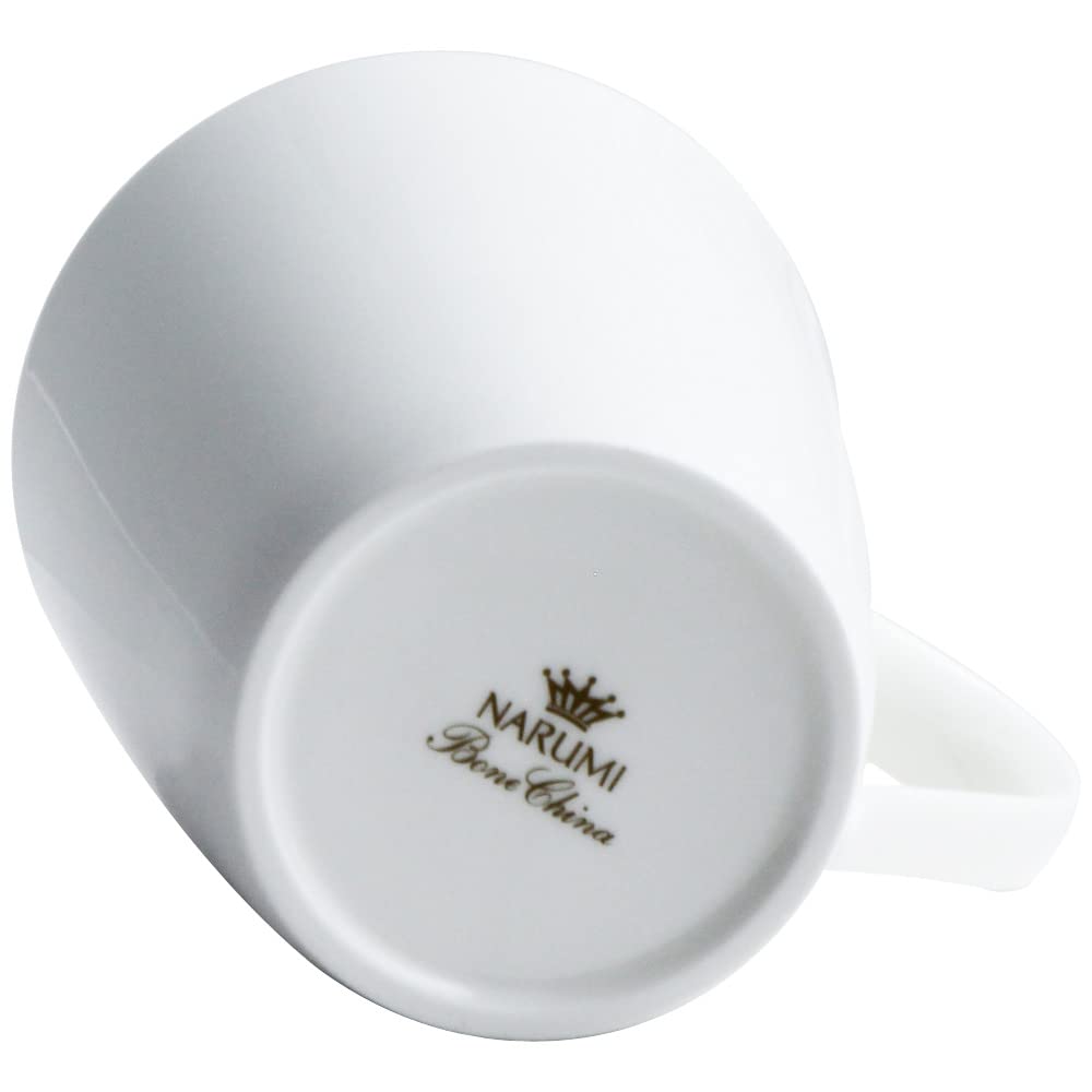 NARUMI White Collection Mug, 290cc, Microwave Safe, Made in Japan, 50481-2697