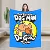 Dog Man Petey Cat Cartoon Blankets  Wool Funny Warm Throw Blankets for Bedding Lounge Textile Decor