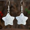 1pair Bohemian Colorful Natural Stone Waterdrop Earrings Women Droplet Shaped Dangle Ear Jewelry Party Gift