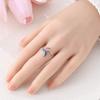 Copper Mermaid Tail Open Ring For Women Gradient Enamel Adjustable Dainty Ocean Fine Versatile Jewelry Gift