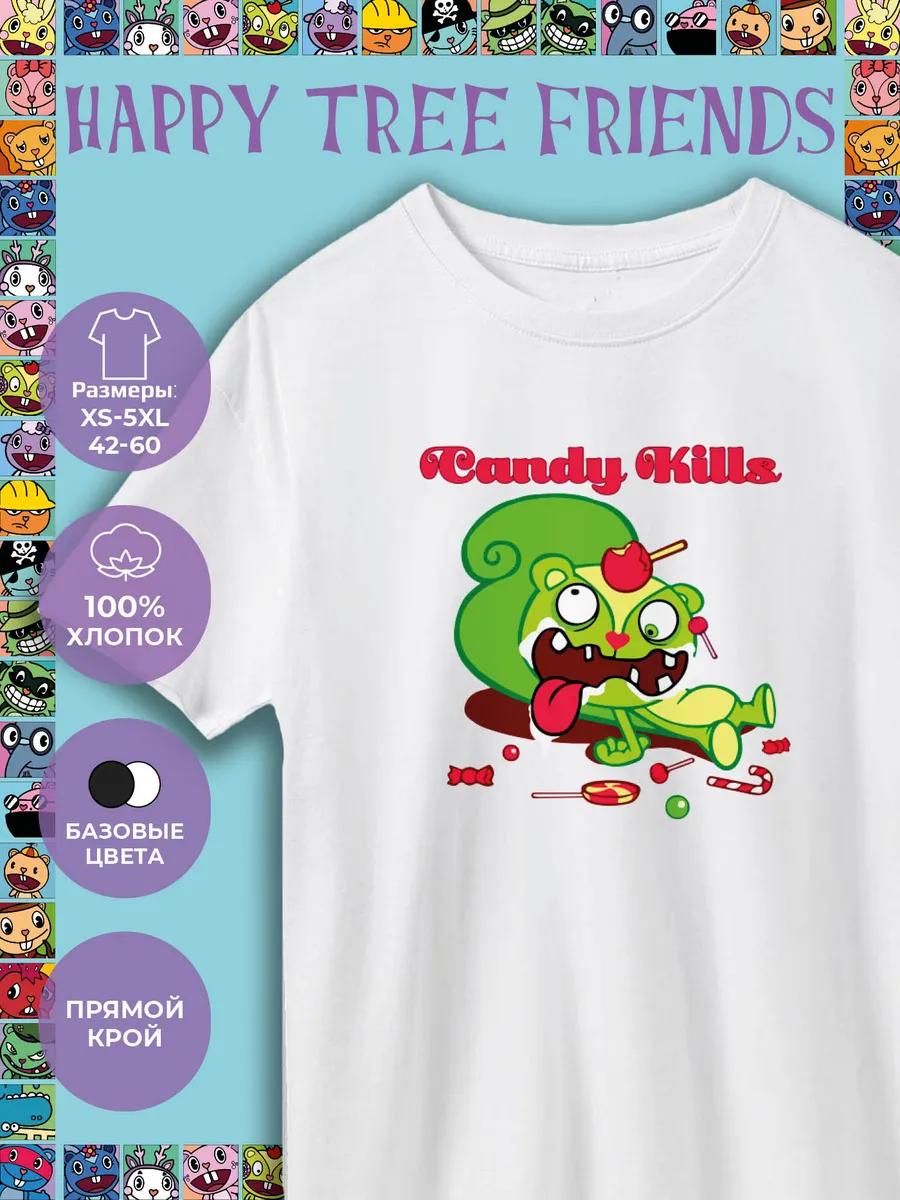 Happy Tree Friends Printed T-shirt - Candy kills 3XL