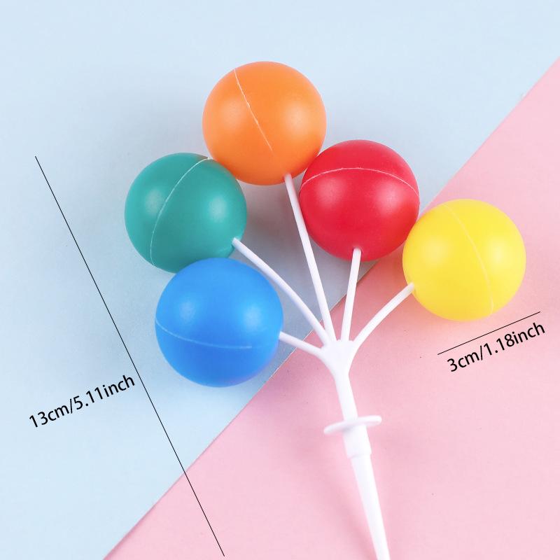 1PC Macaron Ball Cake Topper Pink Blue Ball Cake Decorating Supplies Wedding Celebration Birthday Party Dessert Decoration