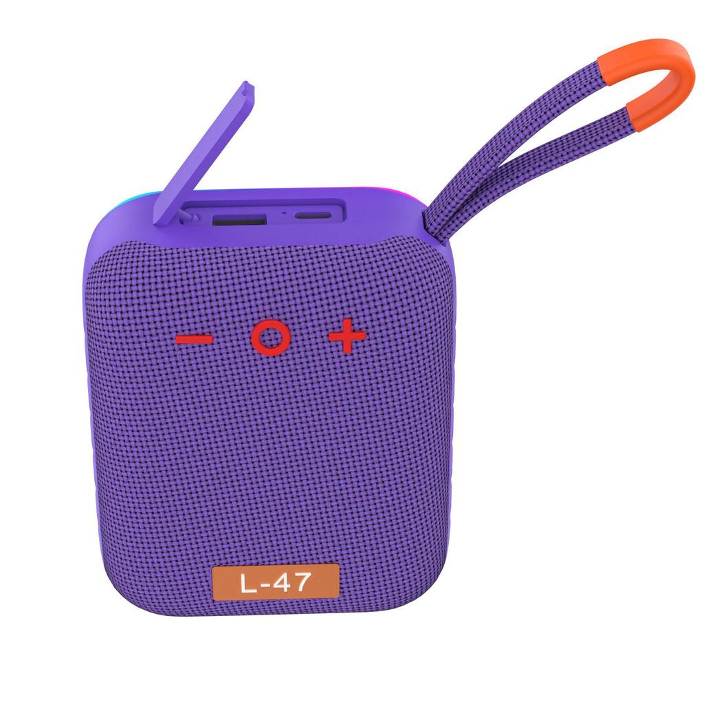 L-47 Portable Wireless Bluetooth Speaker with Heavy Bass & Colorful Lights
