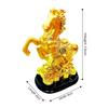 Exclusive Golden Set of 1 Polyresin Fengshui Victory Running Horse for Positive Energy Vibrations