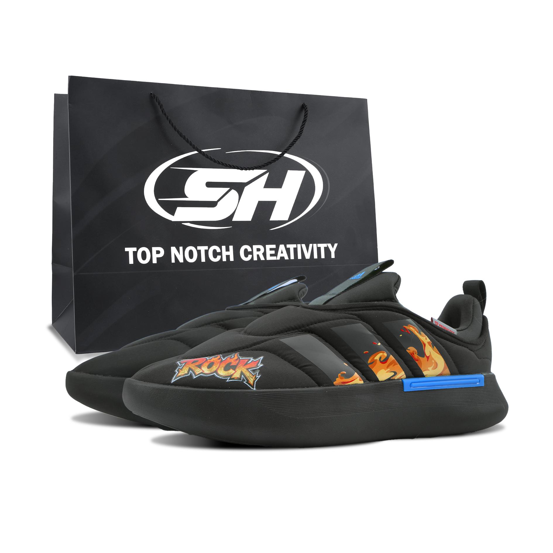 

Adidas Adipuff Fiery Flame, Special Shopping Bag Fabric Support Lightweight Low top Casual Shoes Unisex IF4229(Team1800-SBOX) 35½