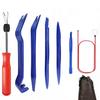 Car Interior Removal Tool 7 PP Interior Trim Clip Wiring Door Car DIY with Storage Red Kit, Pieces, Material, Remover, Remover, Guide, Panel, Console,