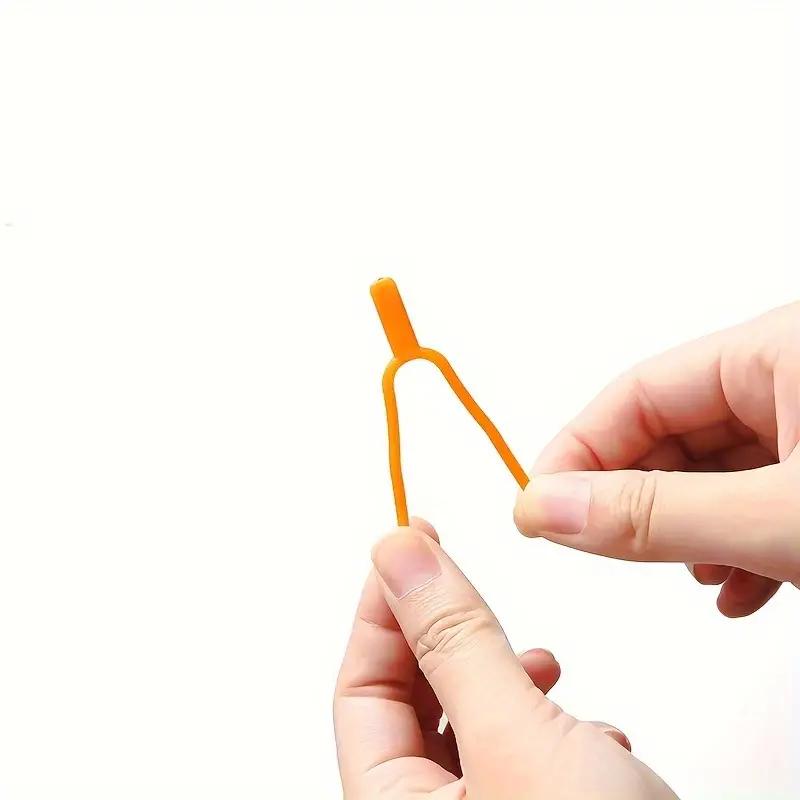 50 stk. plastklemmer for hageplanter - Robuste holdere for sikker trening av grønnsaker, perfekt for hagearbeid og plantestell