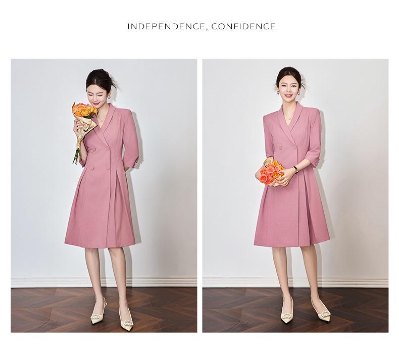 Nanyou Elegancka Formalna Dopasowana Sukienka Garniturowa Damska na Profesjonalne Okazje