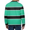 Men's Casual Striped Print Button-Up Long-Sleeve Tops