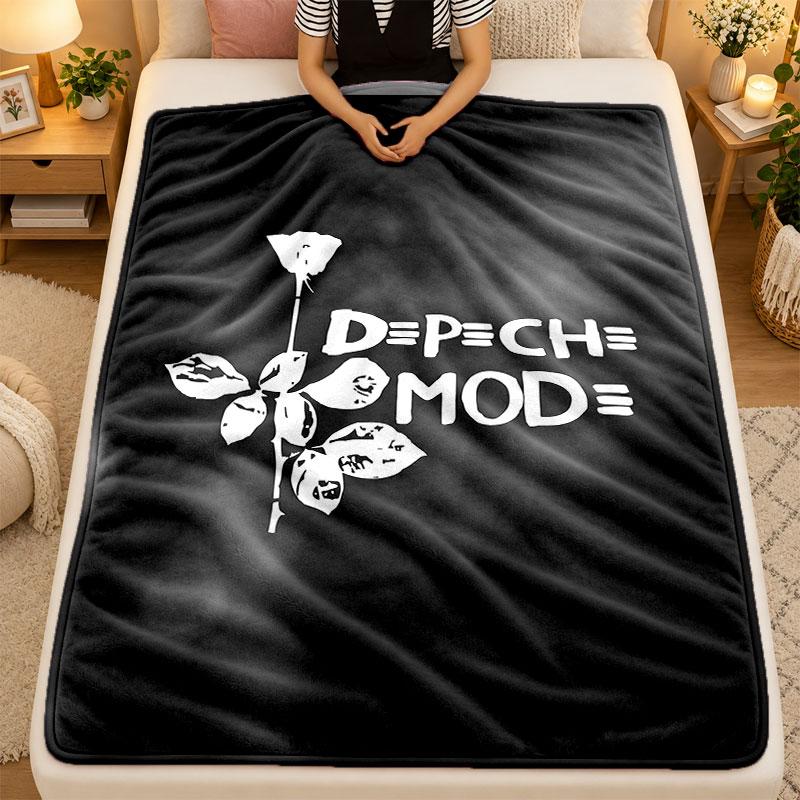 Flannel BlanketDepeche Mode Warm Soft Throw Blanket for Indoor Sofa Bed Living Room Use