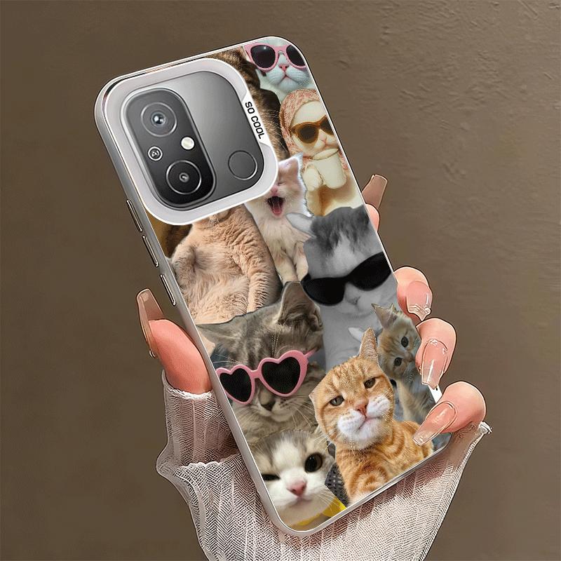 Crying Cats Combine Memes Shockproof Phone Case for Xiaomi Poco X7 X6 X5 X3 Pro F7 Ultra M8 Redmi 15C 15 14C 13C 12C 10C 13 12 1