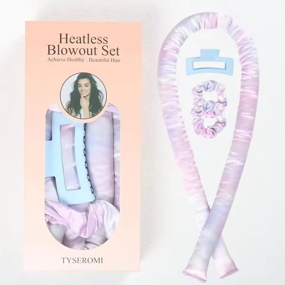 Heatless Curling Rod Headband Silk Curls Ribbon Hair Rollers Sleeping Soft Headband Lazy Hair Curlers Hair DIY Styling Tools
