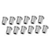 12PCS Guitar Through Body Ferrules Replacement Metal String Bushing for Electric Guitar