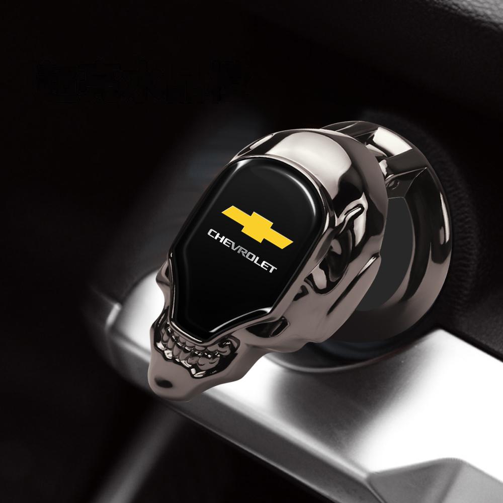 Car Interior Engine Ignition Start Stop Button Metal Cover Decoration For Chevrolet Spark Cruze Sonic Sail Aveo Cobalt Epica S10