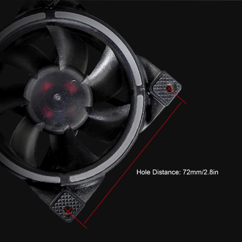 80mm PWM 5V ARGB Case Fan MFDB Hydraulic Bearing PWM Intelligent Temperature Control 800-2500RPM 7 Blades PC Case Fan