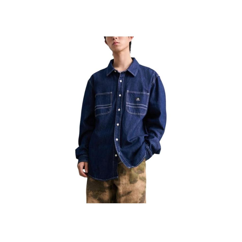 New Converse Shirts Men's Blue A01 10028411-A01