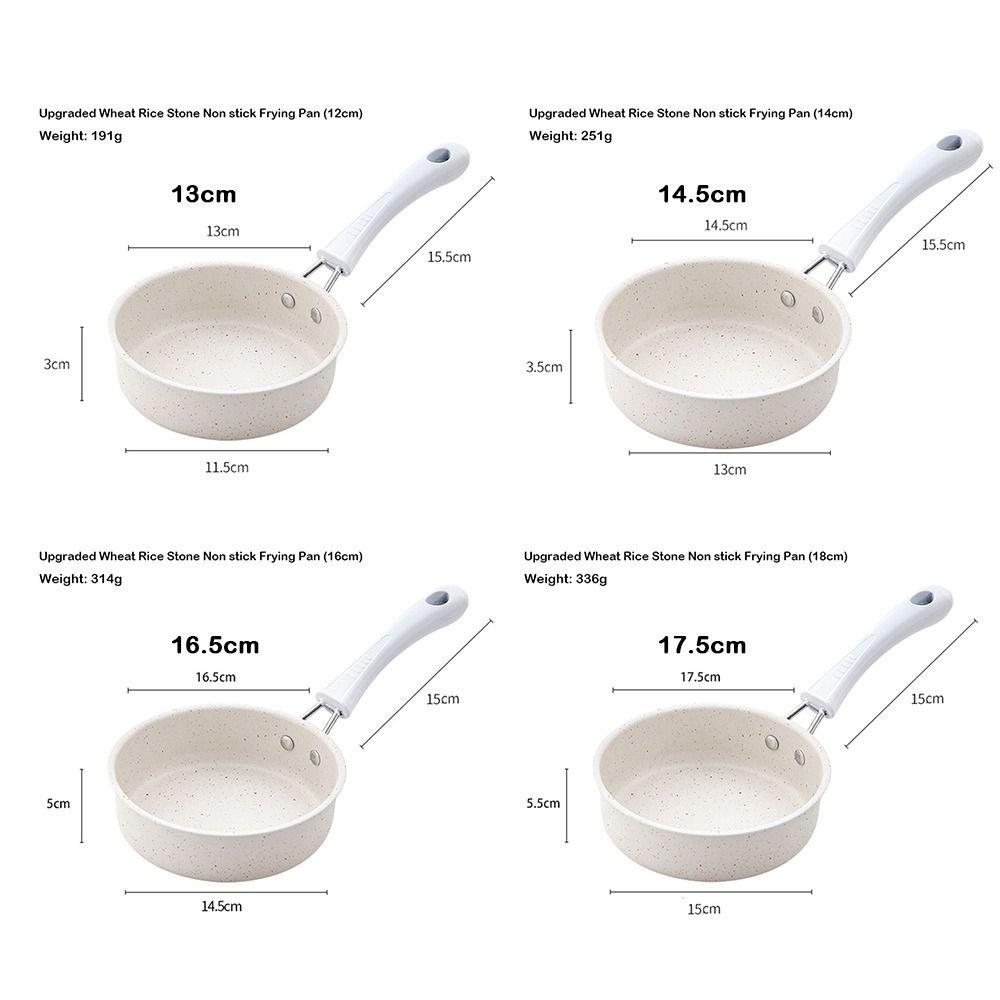 Even Heat Mini Frying Pan Tourmaline Coating Thickened NonStick Pan Multi-functional Rapid Heating Omelet Pan