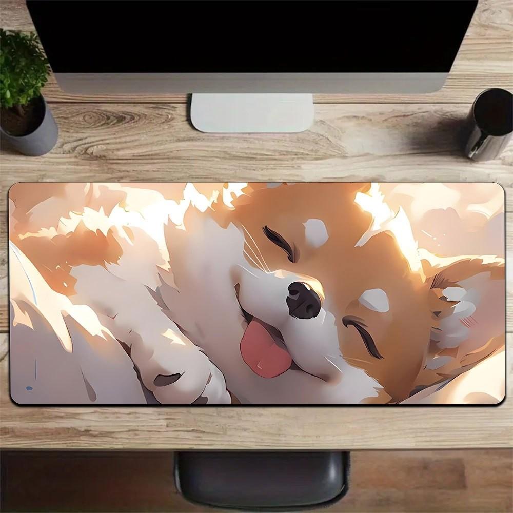 Boho Floral Sketch Art Extended Gaming Mouse Pad Waterproof Non-slip