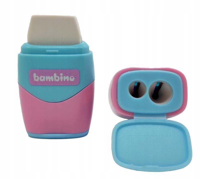 Temperówka + gumka 2w1 bambino p16 mix cena za 1szt