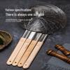 Stainless Steel Noodle Colander with Wooden Handle