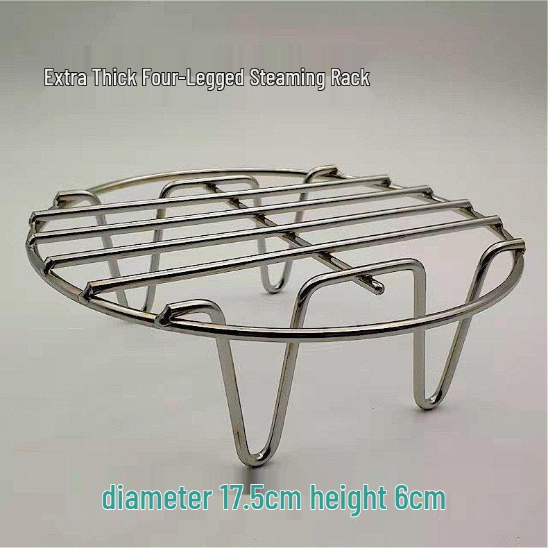 Stainless Steel Mini Steaming Rack & Heat Insulation Pad for Electric Pots