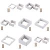 Electric Box Extender with Screws Single Socket Spacer Single Gang Receptacle Outlet Box Extenders Easy To Use