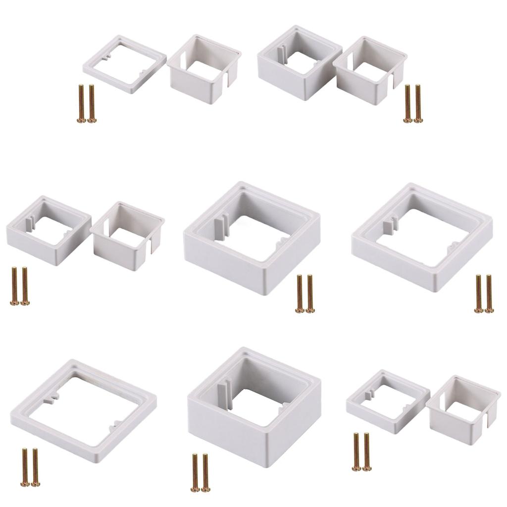 Electric Box Extender with Screws Single Socket Spacer Single Gang Receptacle Outlet Box Extenders Easy To Use