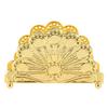 Napkin Holders Gold Napkin Holder Standing Iron Napkin Dispenser Peacock Plaid Napkin Stand Kitchen Counter