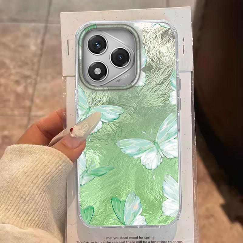 Hülle für Honor 400 Lite 200 Pro 200 Lite X9c X9a X8b X8a 5G Handyhülle Rosa Grün Schmetterling Farbverlaufsmuster Für Honor 200 Taschen