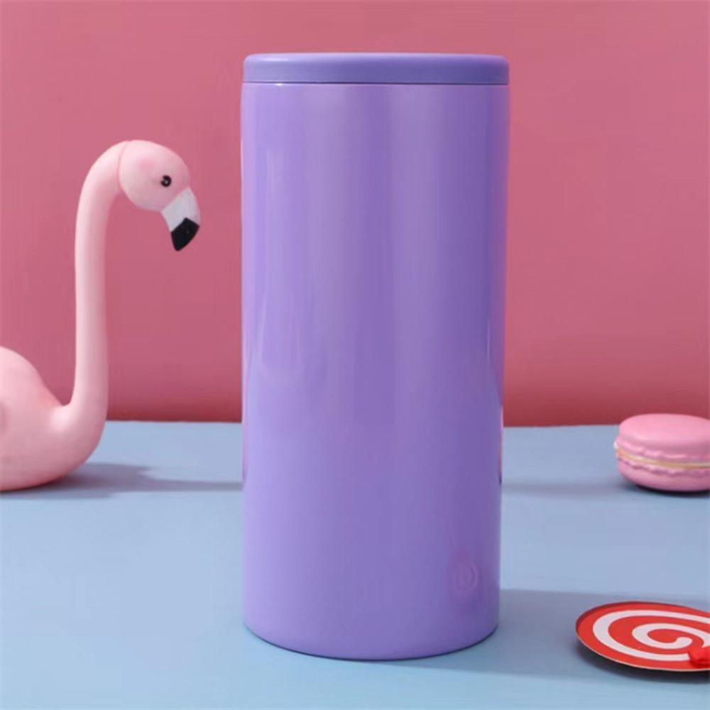 Non-slip Base Insulated Can Cooler Stainless Steel Can Holder Beer Cooler Outdoor