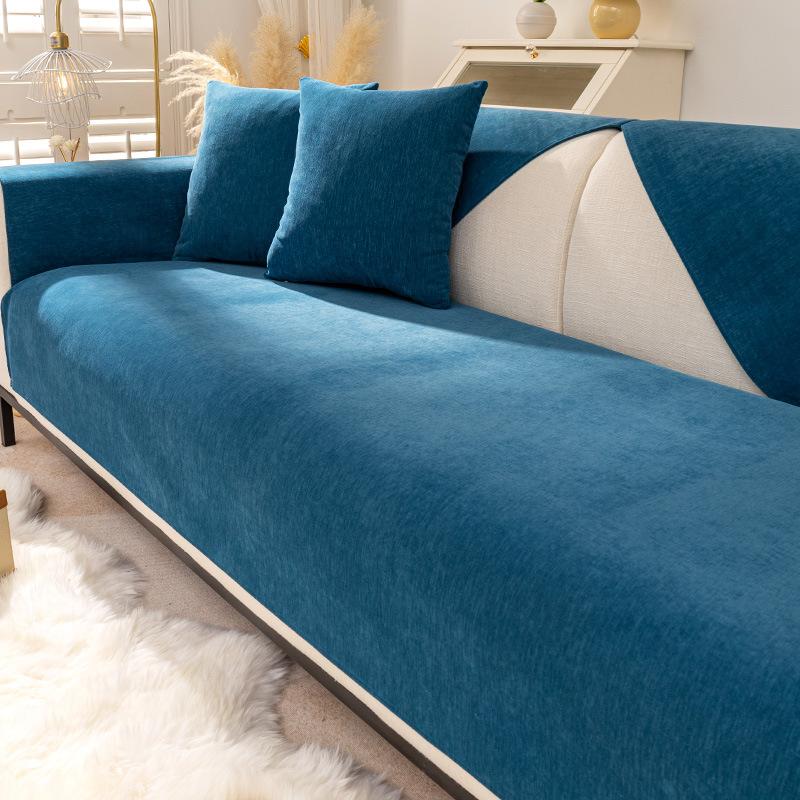 

Современная простая диванная подушка, универсальная нескользящая подушка на четыре сезона, тканевый чехол для дивана 90*70cm