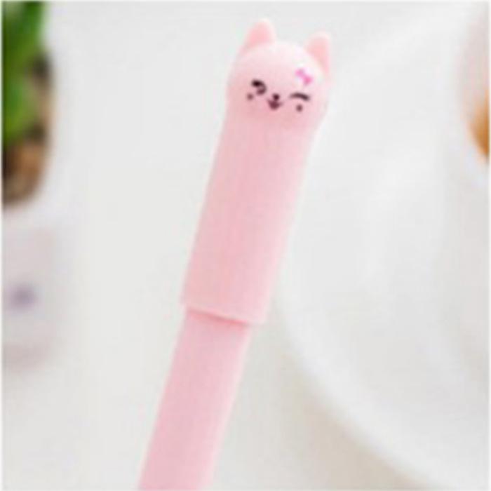 Korean Cute Kitten 0.5mm Black Gel Pen for Students