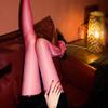 Aurora Luminous White Silk Pantyhose: Sexy Ultra-Thin Reflective Glossy Stockings with Horse Oil T-Toe.