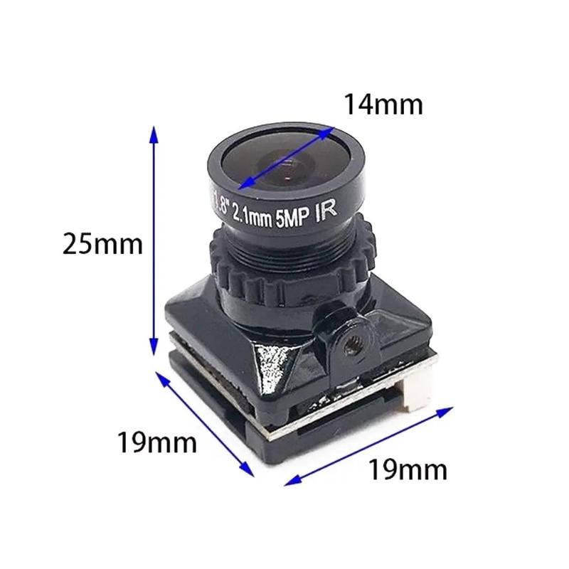 Mini FPV kamera se super širokoúhlým objektivem a nízkou latencí, ideální pro FPV závodění na dronech