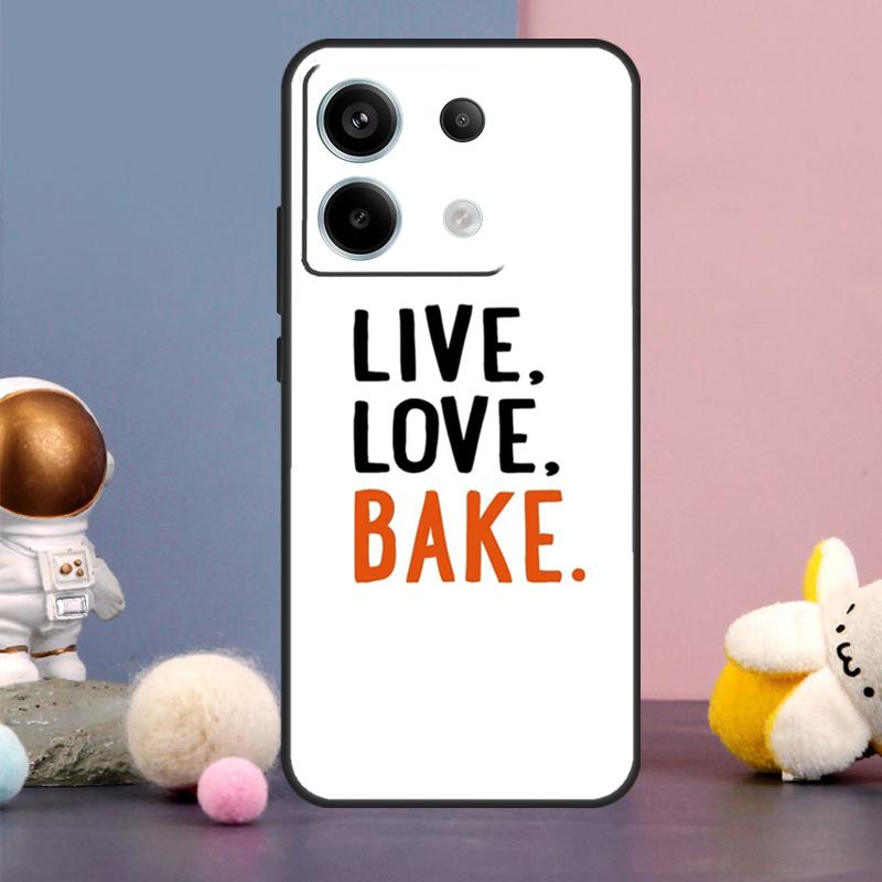 Love Baking Chef Knife Case For Xiaomi Redmi Note 13 11 9 10 12 Pro Plus 12S 11S 10S 9S Redmi 12 10C 12C 13C Cover
