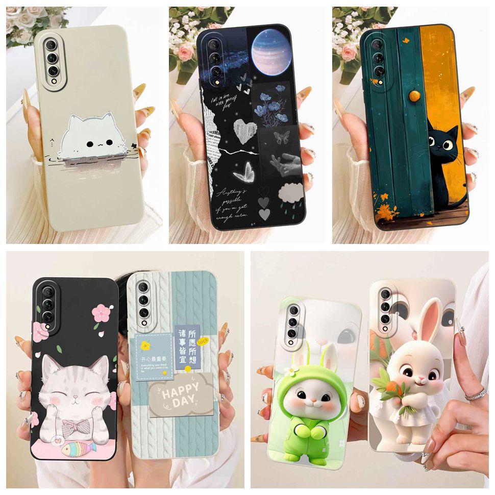 For Huawei Y9s Case Stylish Pretty Girls Flower Cover Soft Silicone Case For Huawei Y9s Y 9s STK-L21 STK-LX3 STK-L22 Back Cover