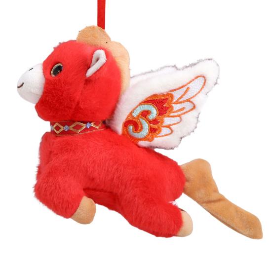 Horse Plush Doll Keychain Year of The Horse Zodiac Ornament Hanging Plushie for Car Bag Chinese New Year Gift Auspicious Symbol Blessings