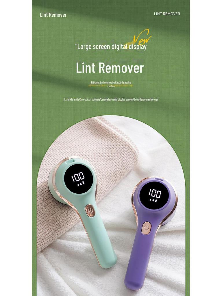 Wiederaufladbarer Stoffrasierer und Fusselrasierer mit Digitalanzeige