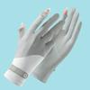 Women UPF 50+ Sun Protection Gloves, Breathable Ice Silk Gloves with Flip Touchscreen Fingers, Anti-Slip for Driving, Cycling, Outdoor
