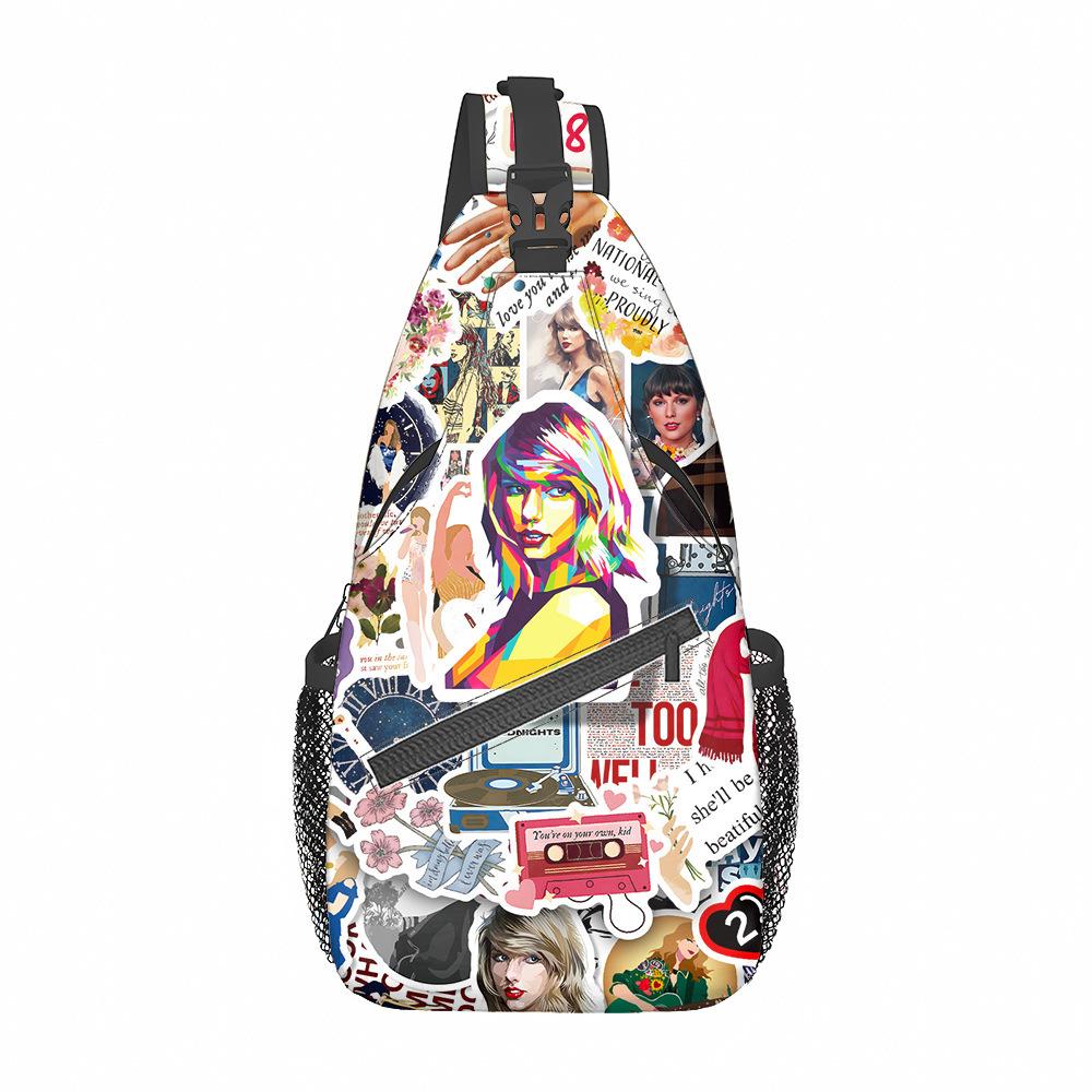 Taylor Swift Taylor Swift Crossbody Bag Student Casual Breast Bag Cartoon Casual Bag Crossbody bag