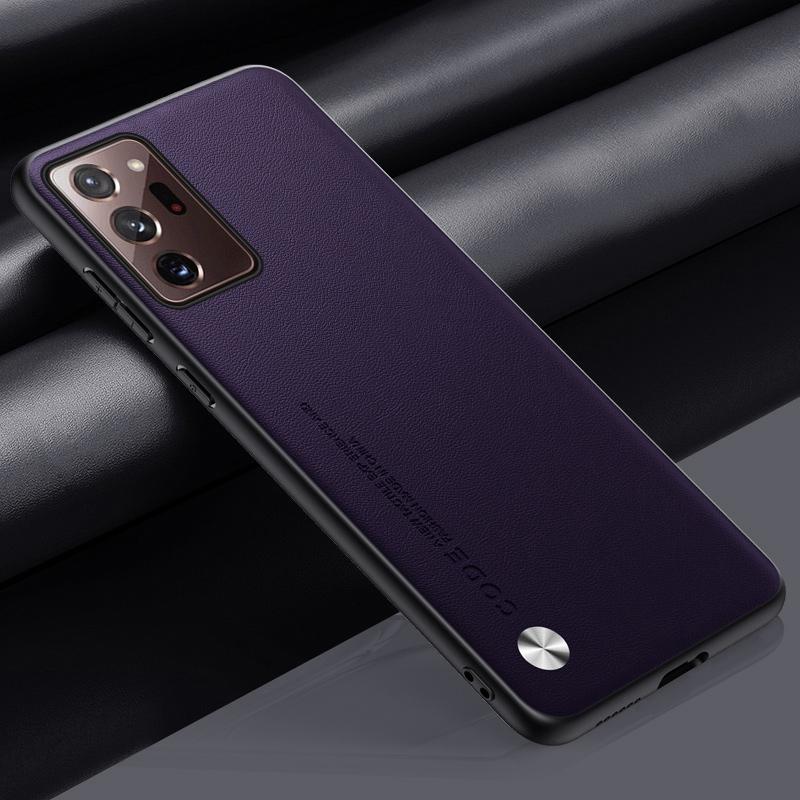 Luxury PU Leather Case For Samsung Galaxy Note 20 Ultra Back Cover Matte Silicone Protection Phone Case For Samsung Note20 Ultra