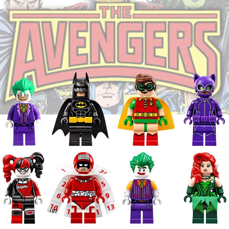 Marvel Die Avengers Superhelden Actionfiguren Clown Batman und Mond Bausteine Spielzeug für Kinder