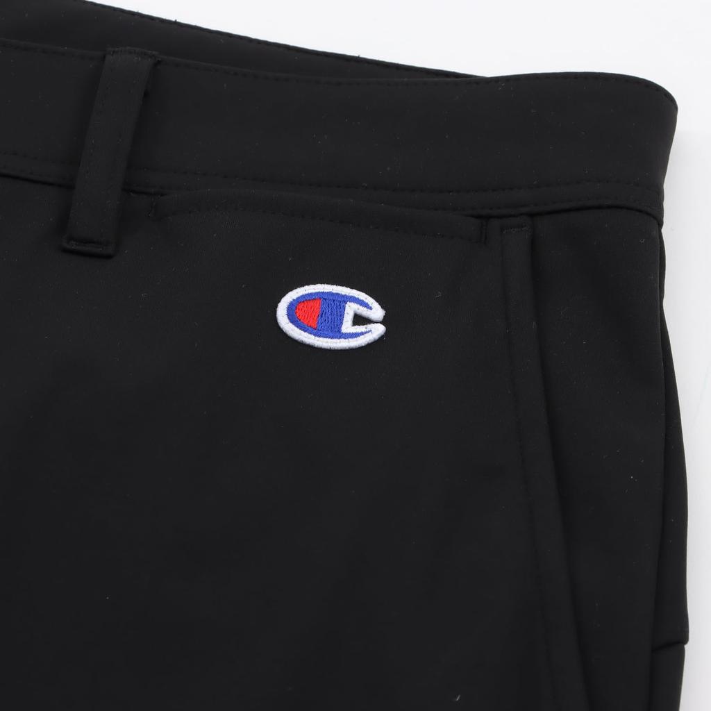 Champion Golf Long Script Men's Pants, Black, Anti-Static, Stretch, Water-Repellent, Windproof, Logo, C3-ZG203