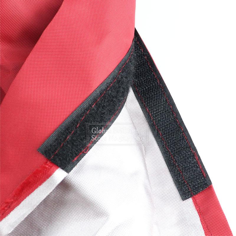 210D Für 8-13Ft Großsegel-Baumabdeckung Bootssegelabdeckung Wasserdicht Anti-UV-Sonnenschutz Staubdichte Baumsegelabdeckung Bootsabdeckung Rot