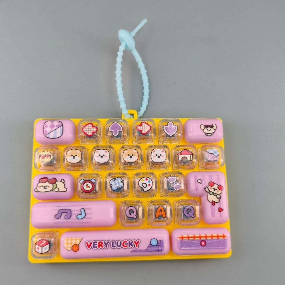 Mini Keyboard Mechanical Keyboard Pendant Simulation Keyboard Keycap Clicker Desk Ornament