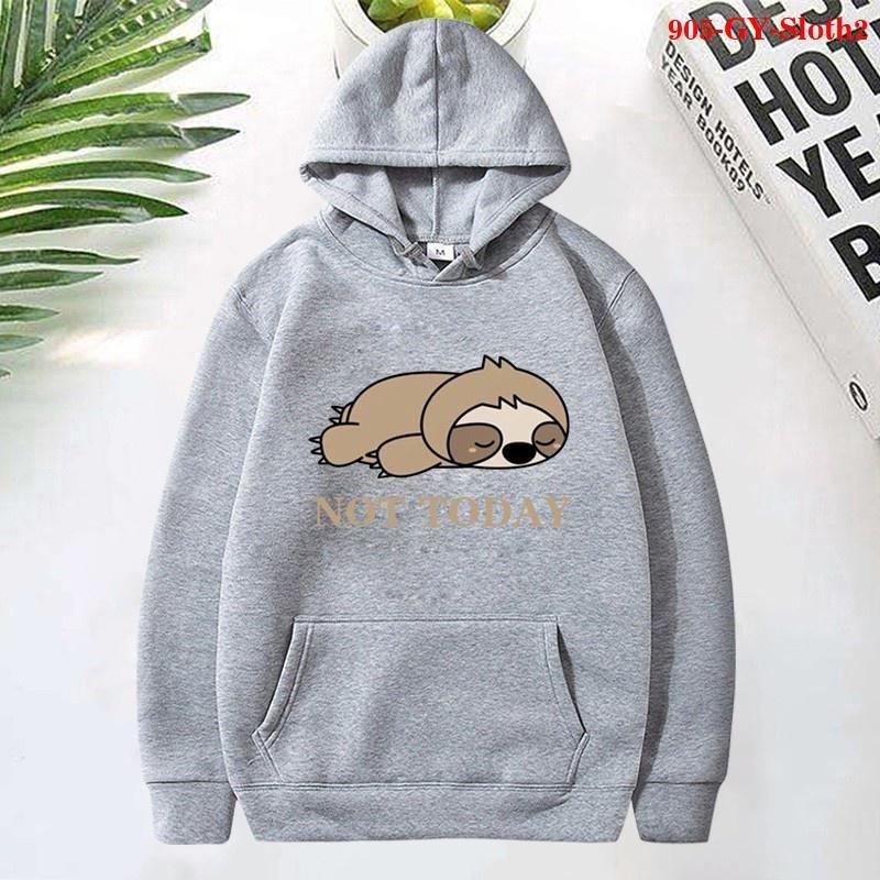 Sloth Hoodies Women Sweatshirts Plus Size Men Casual Long Sleeve Clothing Cute Warm Pullover