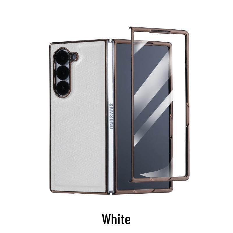 Luxurious Bamboo Silk Protective Case for Samsung Z-Fold 7 - Integrated Shell & Screen Film