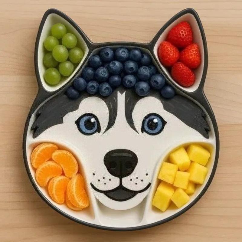 Dog Themed Charcuterie Platter Party Home Fruit Dish Storage Dish Divided Food Dish Home Desktop Decoration Dish Fun Dog Dish