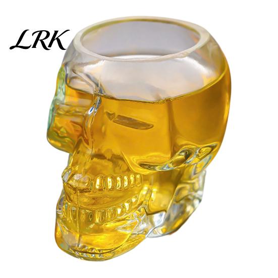 Bottiglia in Vetro Borosilicato Ispessito Decanter a Forma di Teschio, Whiskey Gotico 3D con Tappo in Sughero Tappo Regalo Unico, Dispenser Liquori Novità per la Casa