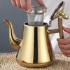 1 Pcs Thickened Stainless Steel Teapot Kettle Kettle El Restaurant Home Induction Cooker Flower Teapot Coffee Pot